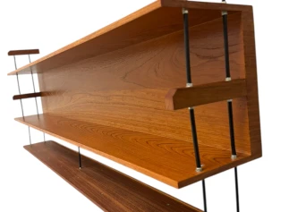 Mid-Century Modern Wall Mounted Shelf by Walter Wirtz for Wilhelm Renz, 1960s
